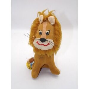 Dream Pets Vintage R. Dakin Leroy the Lion #1257 Plush Toy 6" Original Tag 1960s